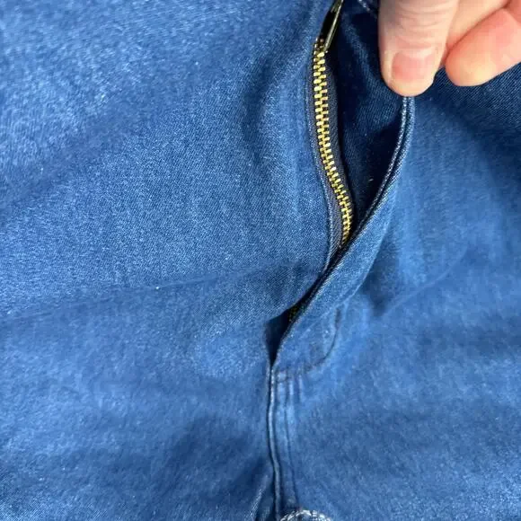 Liberty Bib Overalls Mens 38x30 (40x29 ACTUAL) Blue Denim Carpenter - Picture 6 of 12